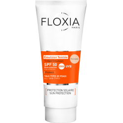 فلوكسيا مستحلب واقي من الشمس ملون حماية عالية لجميع أنواع البشرة | 50 مل